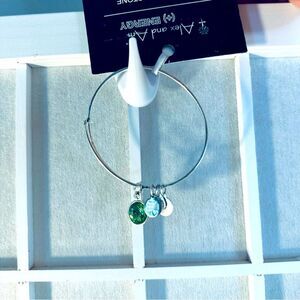 Alex and Ani Peridot Stone Bracelet NWT